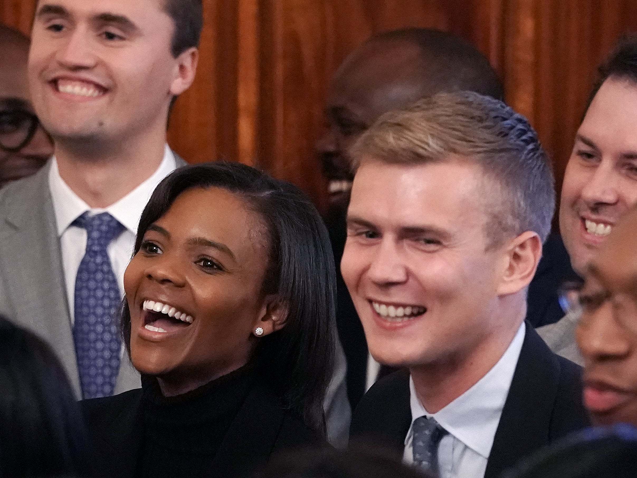 Candace Owens and husband George Farmer at a White House event in October 2019 organised by Turning Points USA