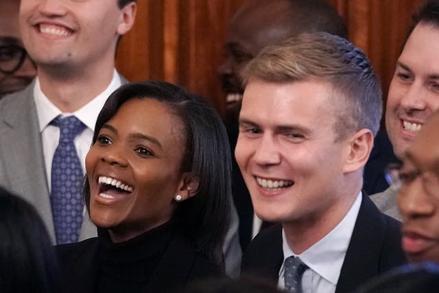 Candace Owens and husband George Farmer at a White House event in October 2019 organised by Turning Points USA