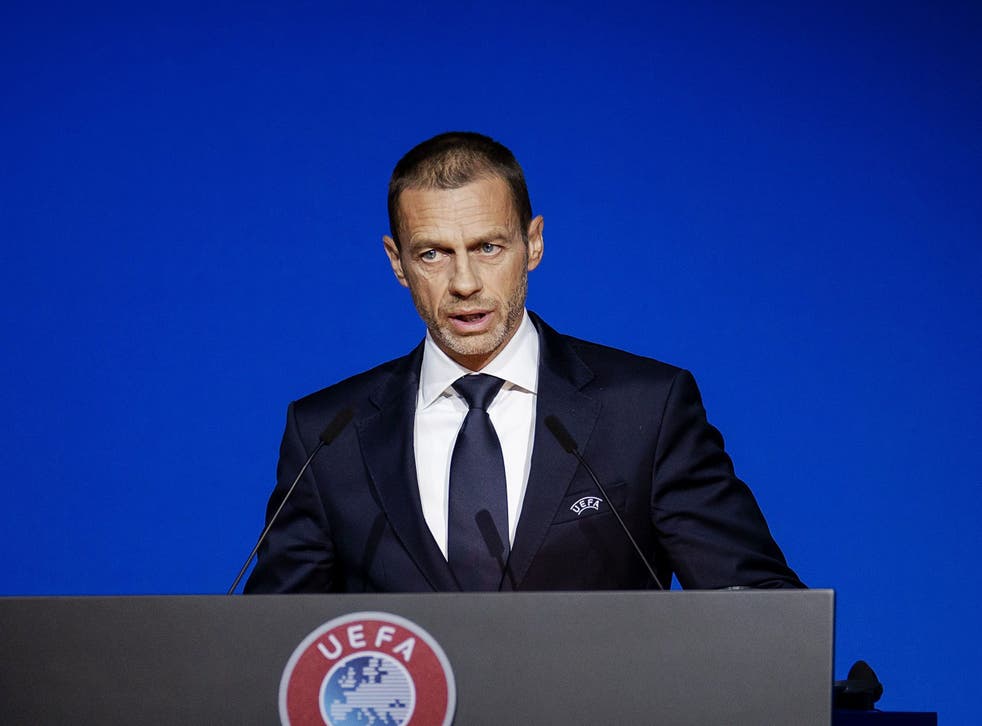 European Super League 'gave with one hand and took with five', says Uefa  president Aleksander Ceferin | The Independent