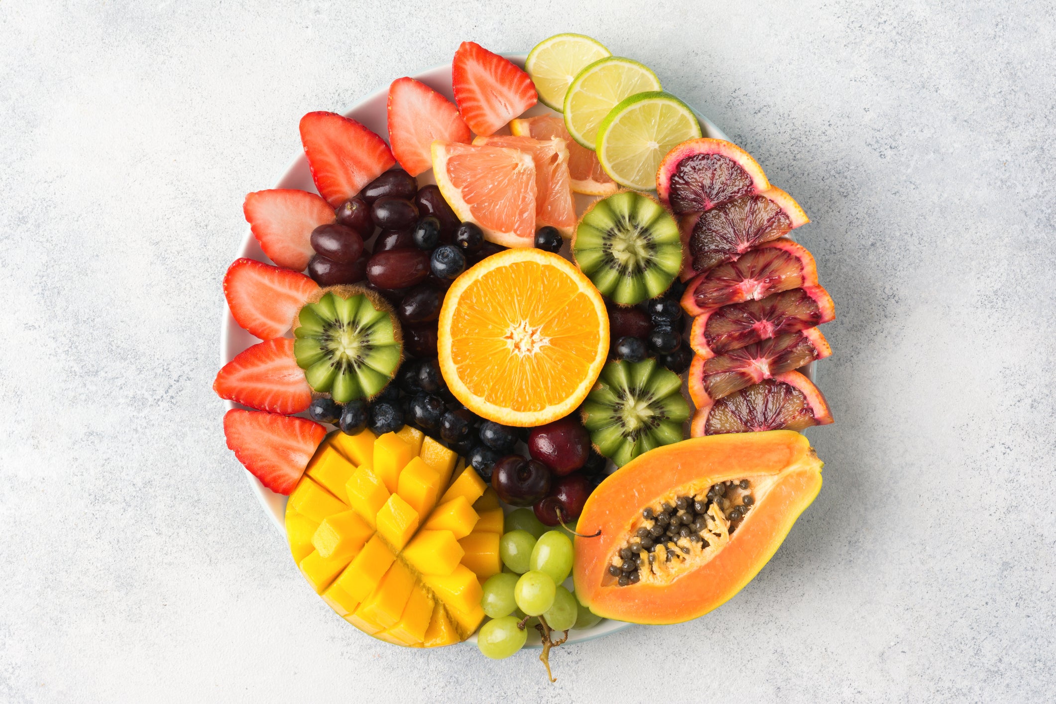 Fill up on fruits to get a variety of essential nutrients