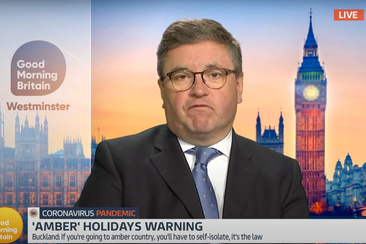 Minister abruptly ends GMB interview over ‘amber list’ travel rules ...