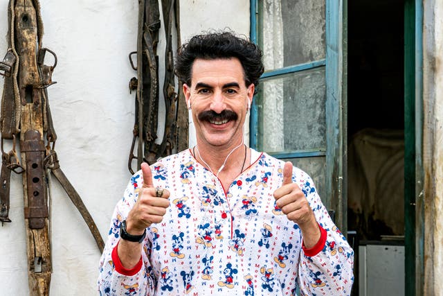 <p>Sacha Baron Cohen in Borat Subsequent Moviefilm</p>
