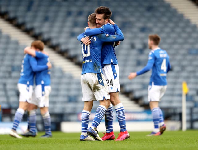 St Johnstone’s Callum Booth (right) is going for his second winner's medal of the season on Saturday