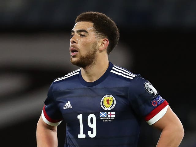 Che Adams playing for Scotland