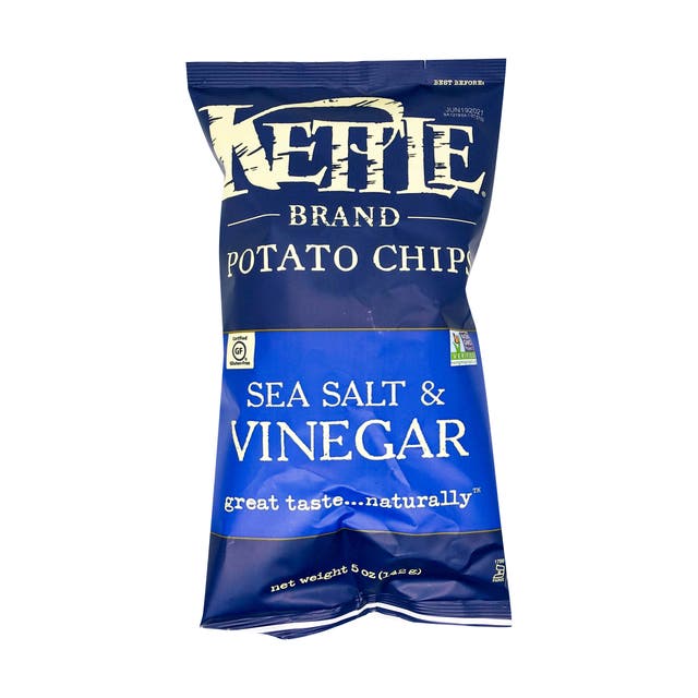 Kettle Brand Sea Salt & Vinegar crisps are vegan