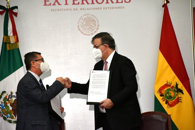 Ebrard destacó que el gobierno presidido por Andrés Manuel López Obrador sostiene muchas afinidades con el de su homólogo boliviano, Luis Arce.