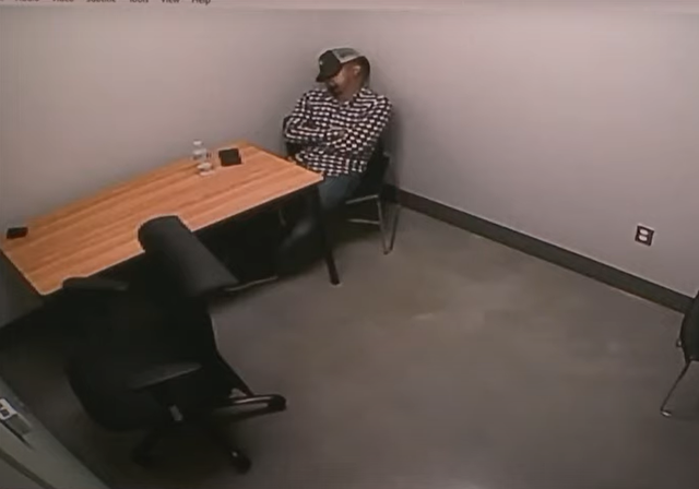 Christian Bahena Rivera, 26, falls asleep during an 11-hour interrogation 
