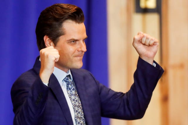 <p>Congressman Matt Gaetz says he and his fiancee were targeted by ‘malicious actors’ as they tried to purchase a boat</p>