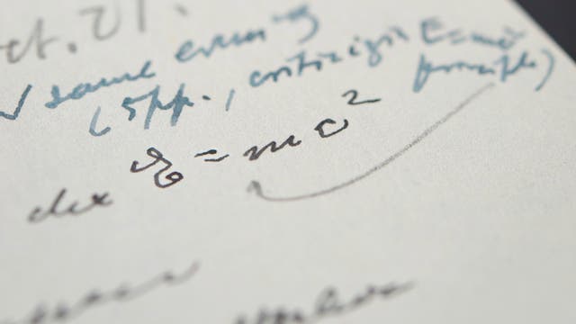 <p>Archivists say there are only three other known examples of Einstein writing the world-changing equation in his own hand</p>
