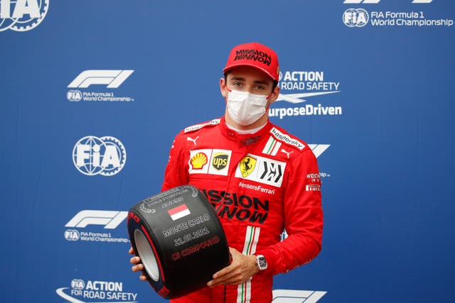 Charles Leclerc will have to wait to see if he retains pole position