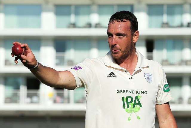 Kyle Abbott's efforts were in vain for Hampshire (Mark Kerton/PA)