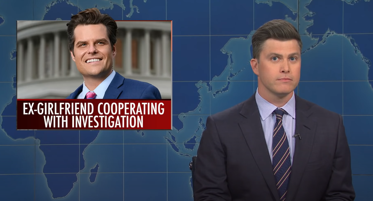 Saturday Night Live: Colin Jost mocks ‘future of Republican party’ Matt Gaetz