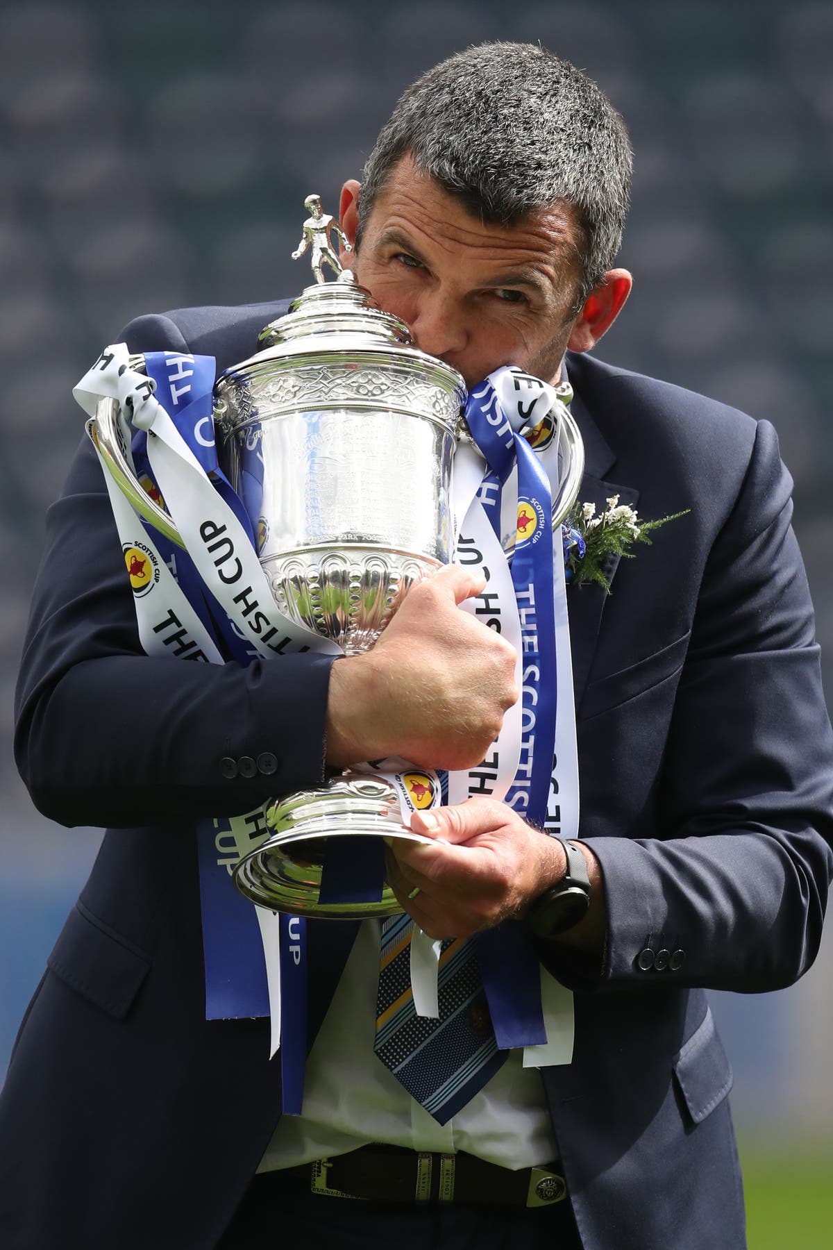 Callum Davidson determined to celebrate Saints trophy double with supporters