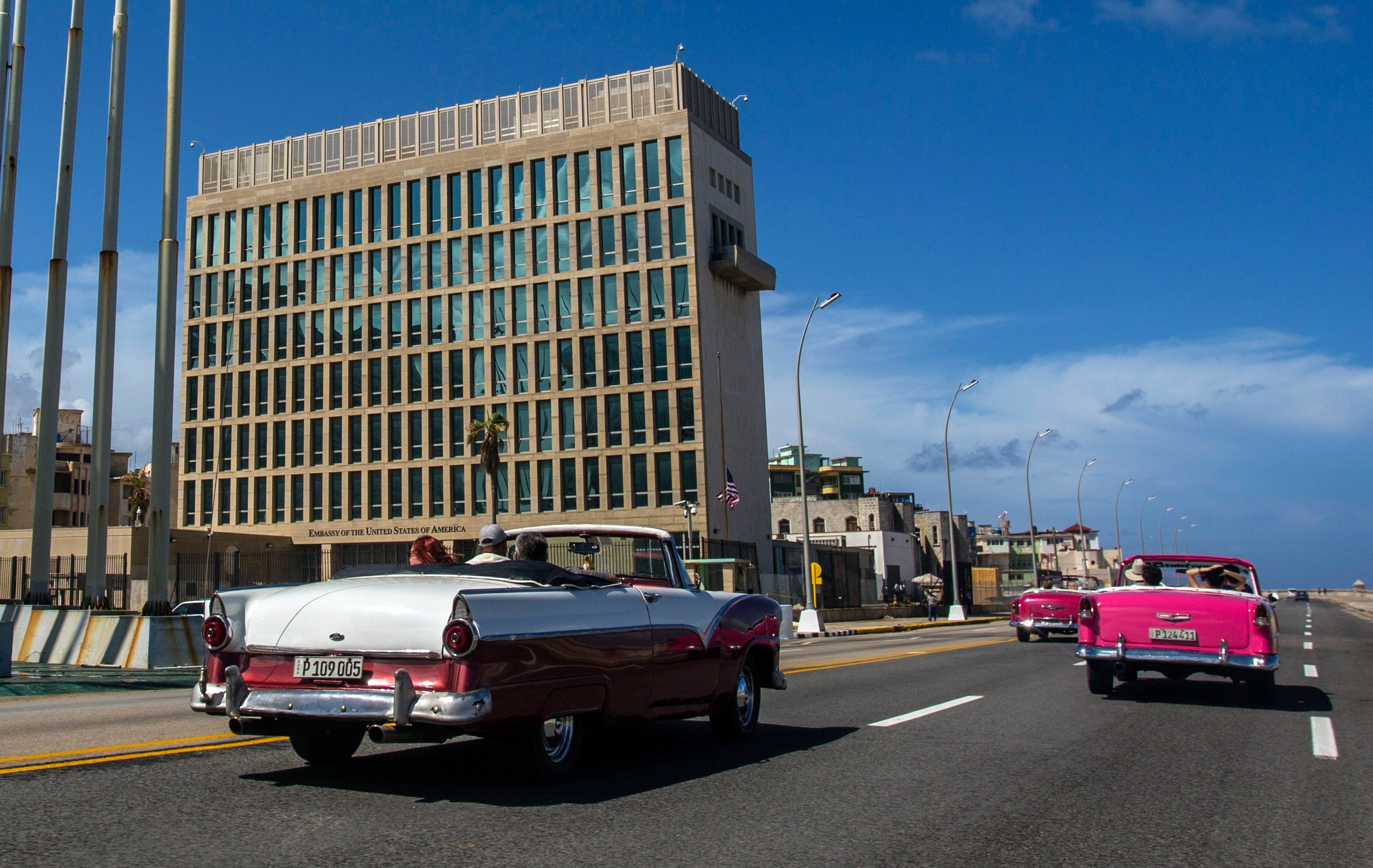 The US embassy in Havana, where the first cases of the mystery illness were reported