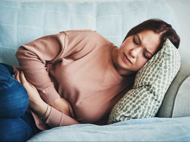 <p>Patients suffering from irritable bowel syndrome (IBS) usually experience stomach cramps, diarrhoea, cramping, and bloating</p>