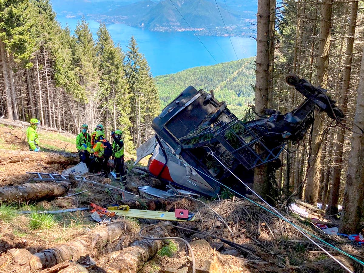 Italy cable car accident - live: At least 12 dead near Lake Maggiore
