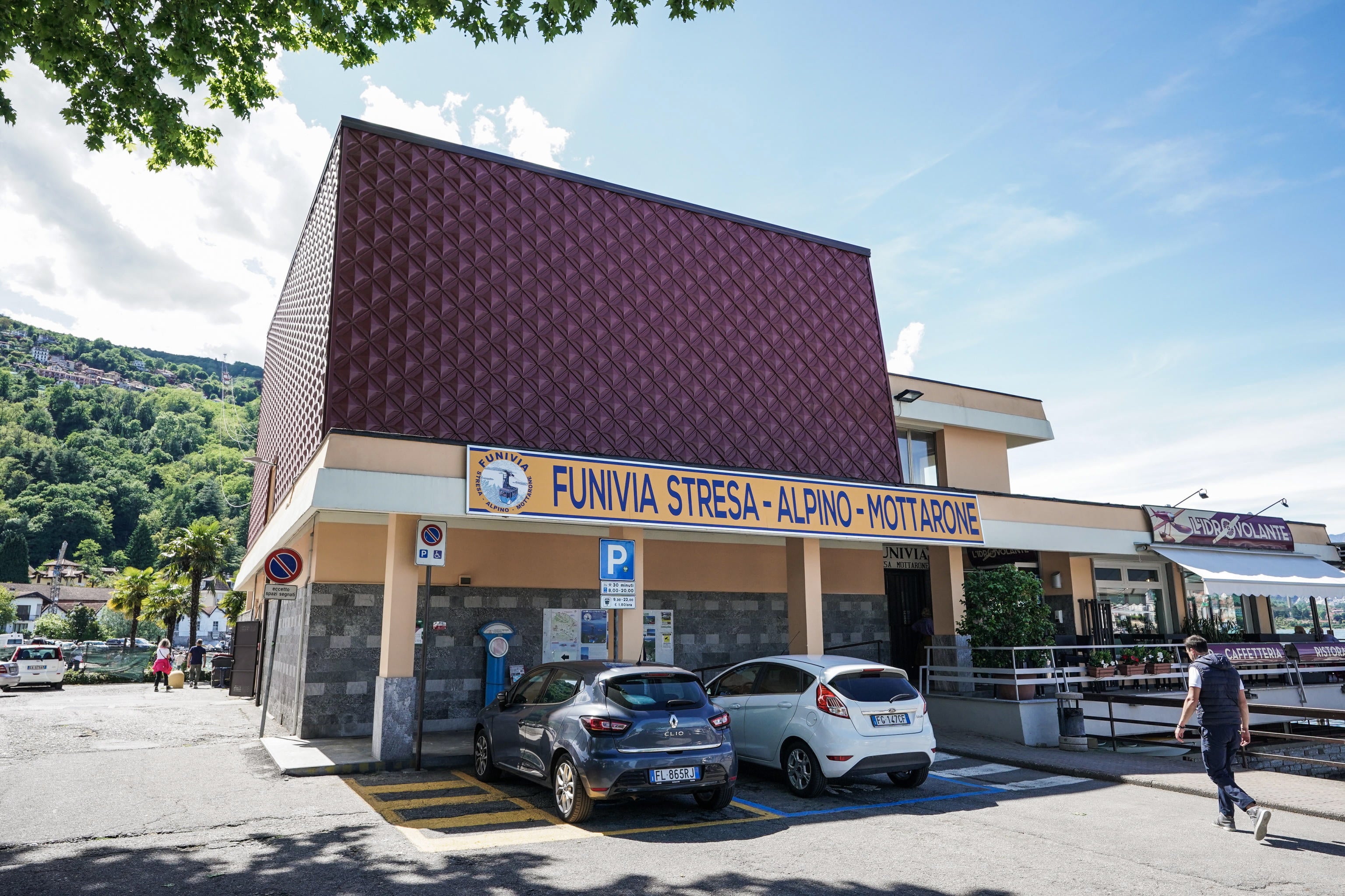 A general view of the Mottarone cable car station, in northern Italy