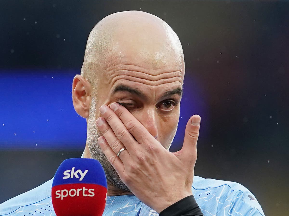 Sergio Aguero: Pep Guardiola pays tearful tribute to departing Man City striker