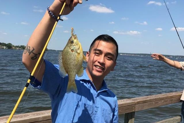 Angelo Quinto looked cooking and fishing 
