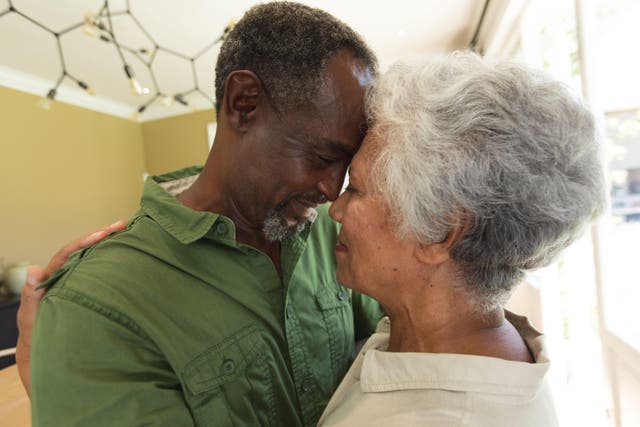 Mature couple dancing