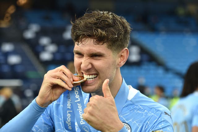 John Stones is switching his attention to the Champions League final after collecting his Premier League medal