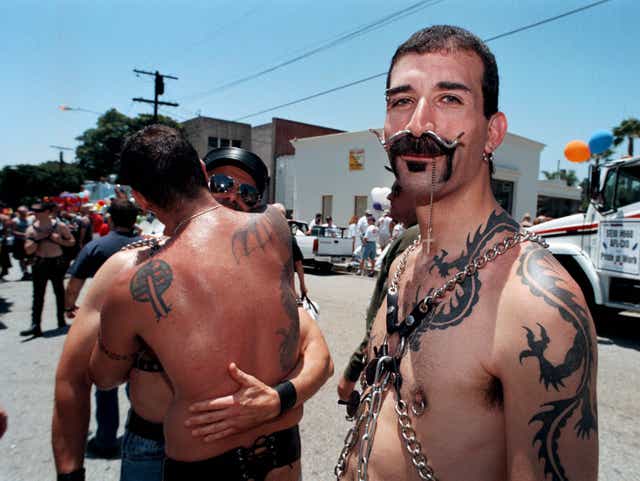 File Members of  Avatar, An S/M, Leather, And Fetish Club, at the 29Th Annual Gay and Lesbian Pride Celebration in 1999 In West Hollywood, California.