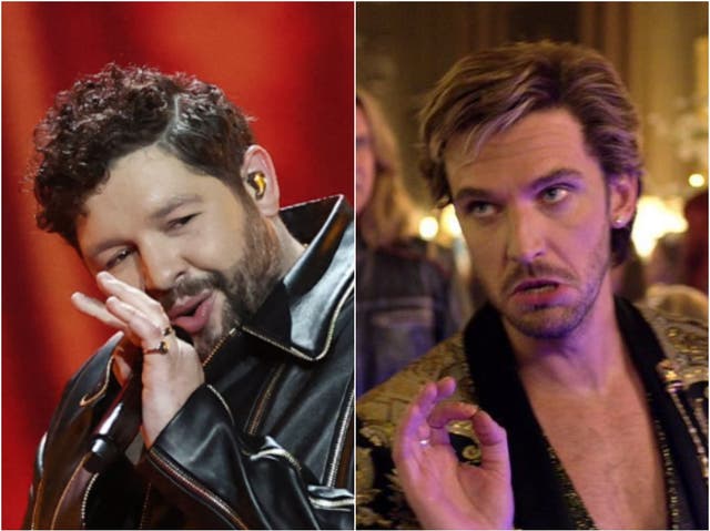 James Newman at Eurovision 2021 and Dan Stevens in ‘Eurovision'