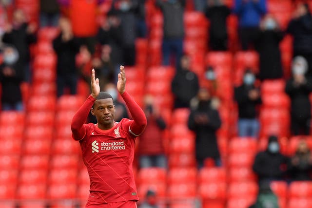 Georginio Wijnaldum's only regret at leaving Liverpool is he did not sign off with a trophy