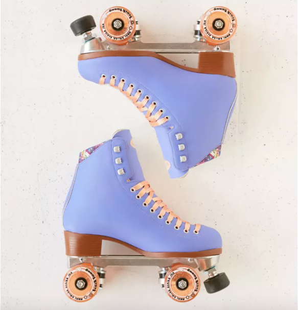cal 7 soft boot roller skate retro fashion high top design in faux leather for indoor & outdoor