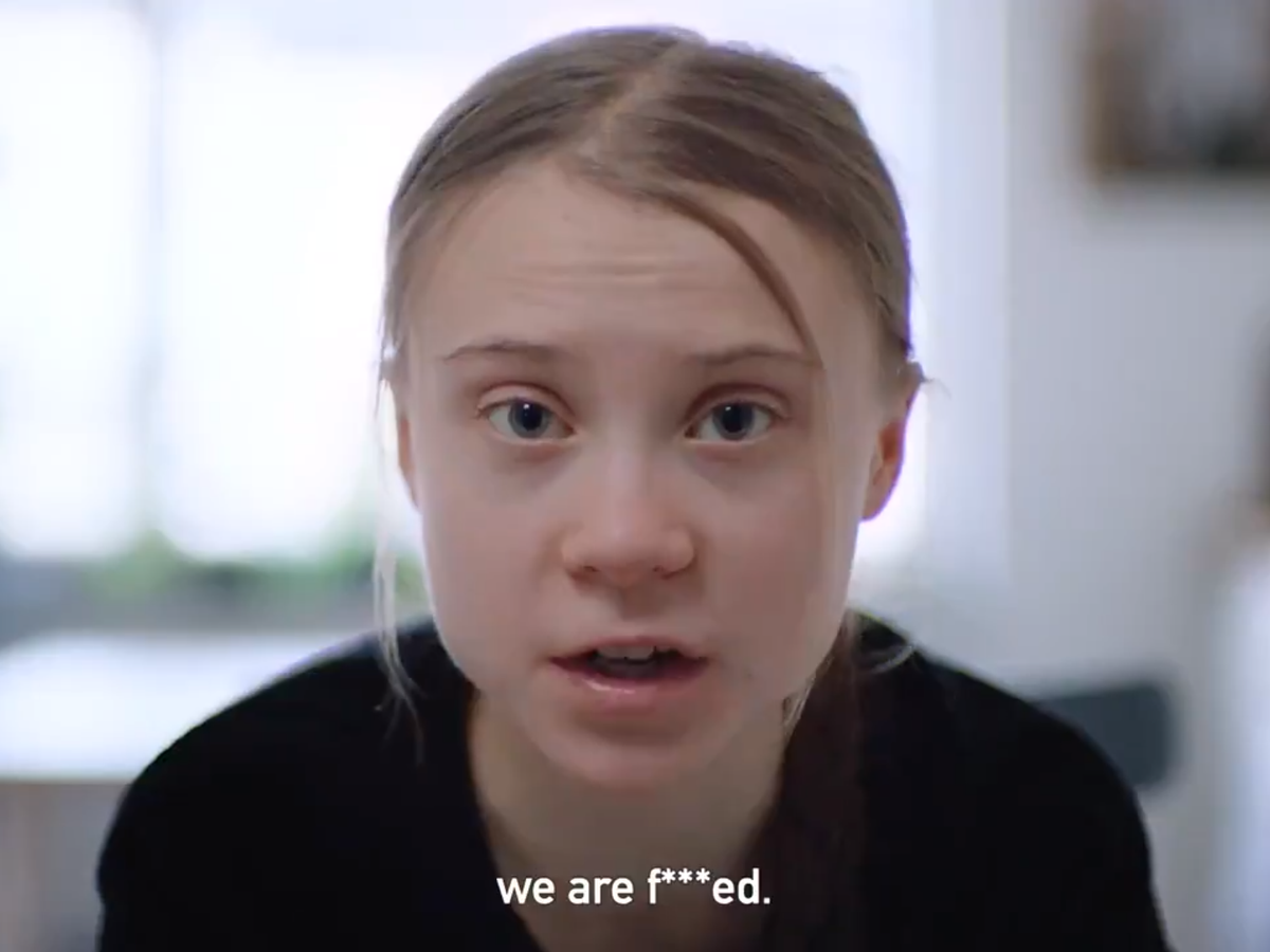 Greta Thunberg warnt die Menschheit in einem neuen Video: „ Wenn wir uns nicht ändern, sind wir verliebt