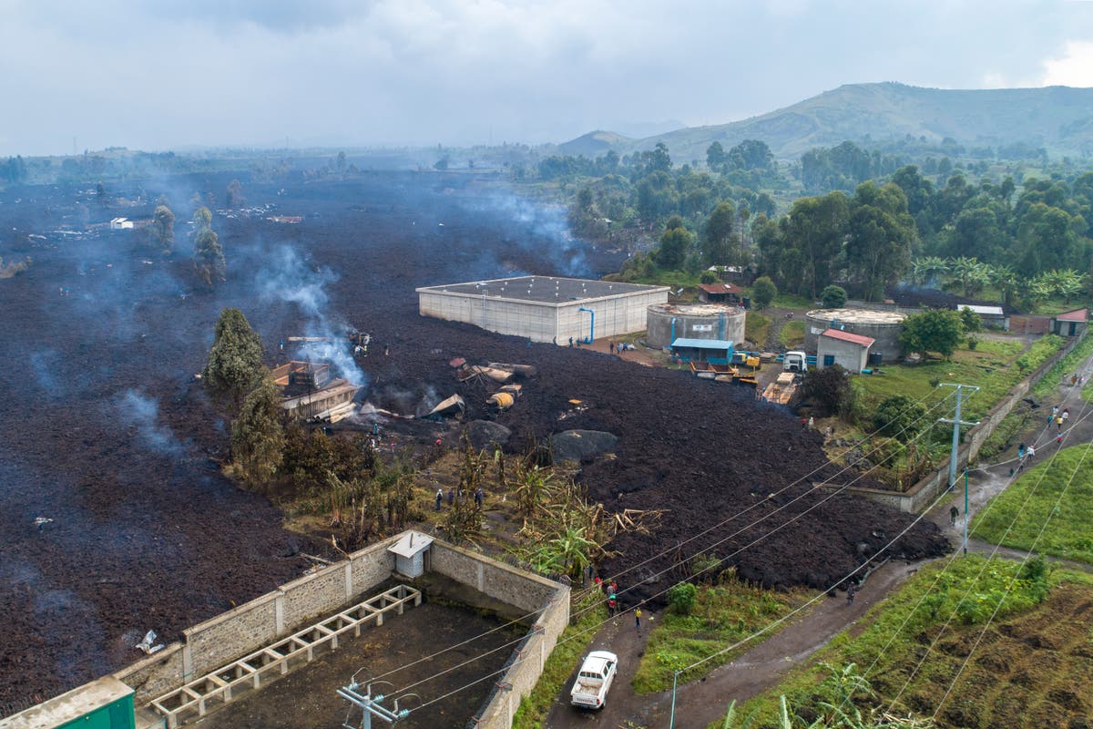 Residents search for dead killed by Congo's volcano eruption