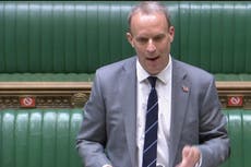 Dominic Raab tells airlines to avoid Belarus airspace after journalist arrested on Ryanair jet