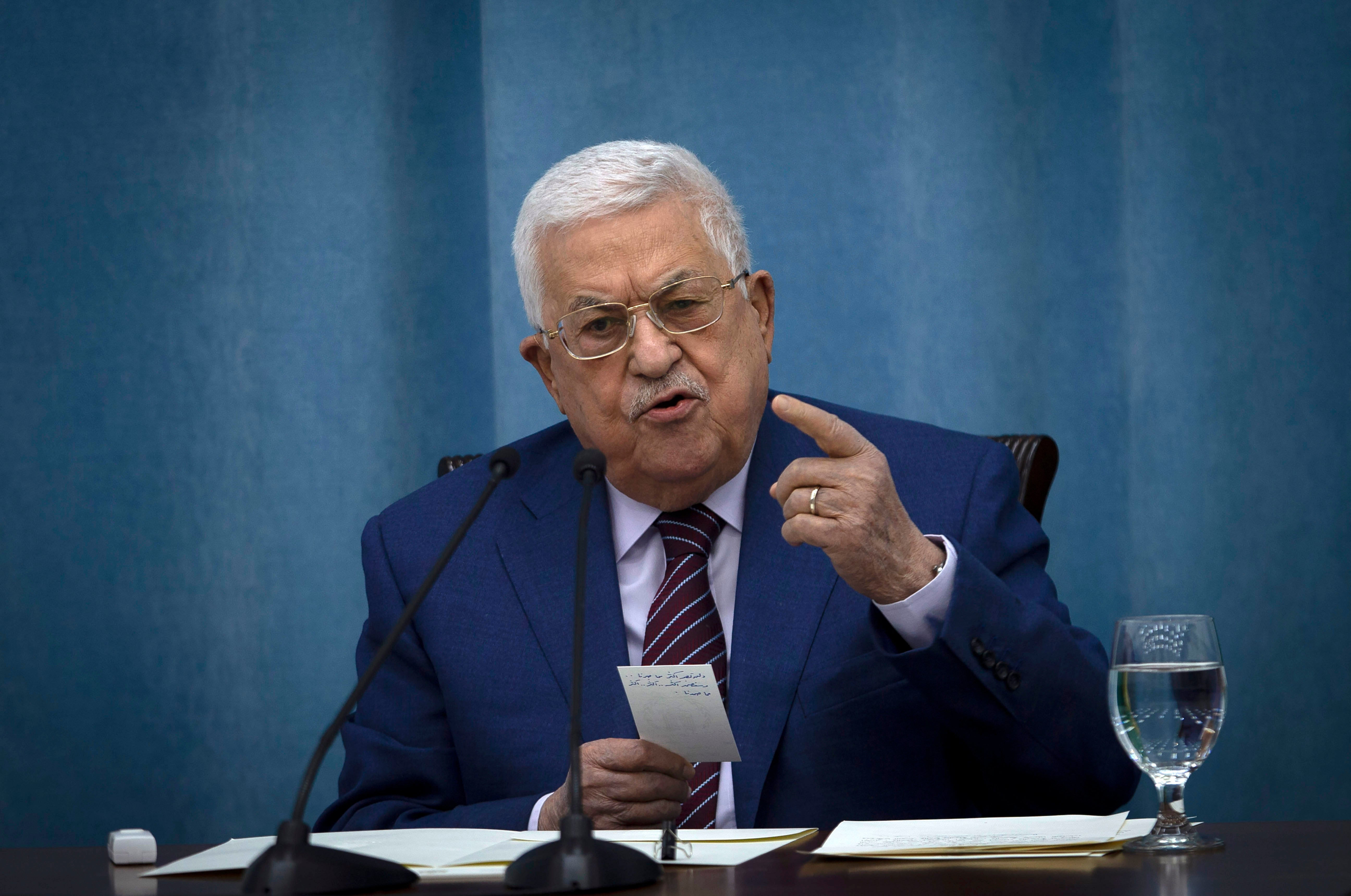 Palestinian President Mahmoud Abbas