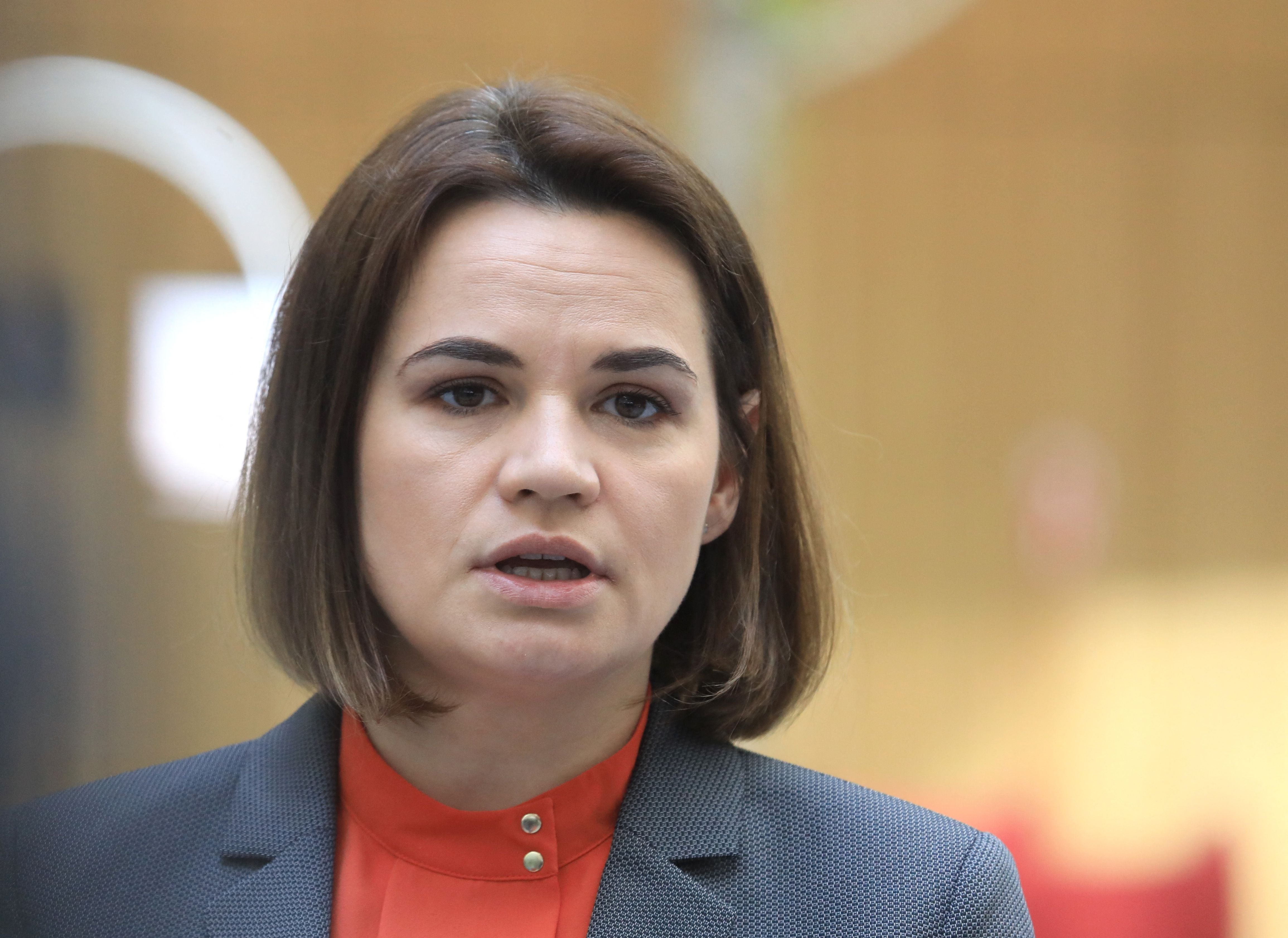 Belarusian opposition leader Svetlana Tikhanovskaya