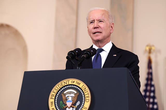 <p>Joe Biden has backed a 15 per cent minimum rate of tax on company profits</p>