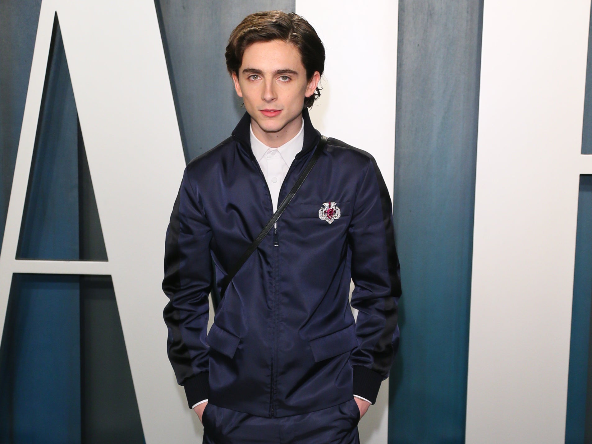 Timothée Chalamet attends the 2020 Vanity Fair Oscar Party on 9 February 2020 in Beverly Hills, California