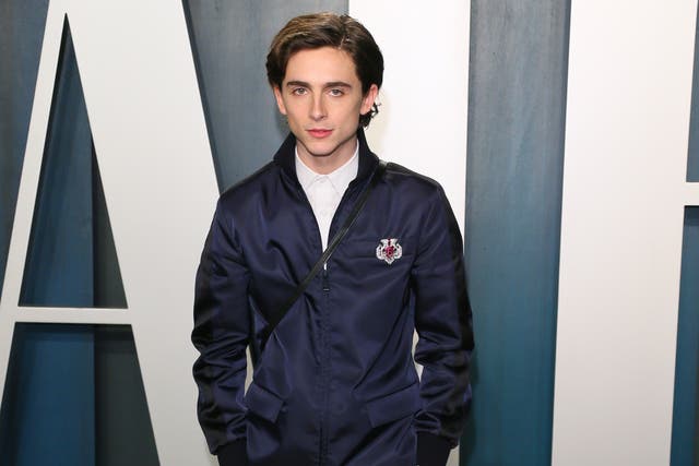 Timothée Chalamet attends the 2020 Vanity Fair Oscar Party on 9 February 2020 in Beverly Hills, California