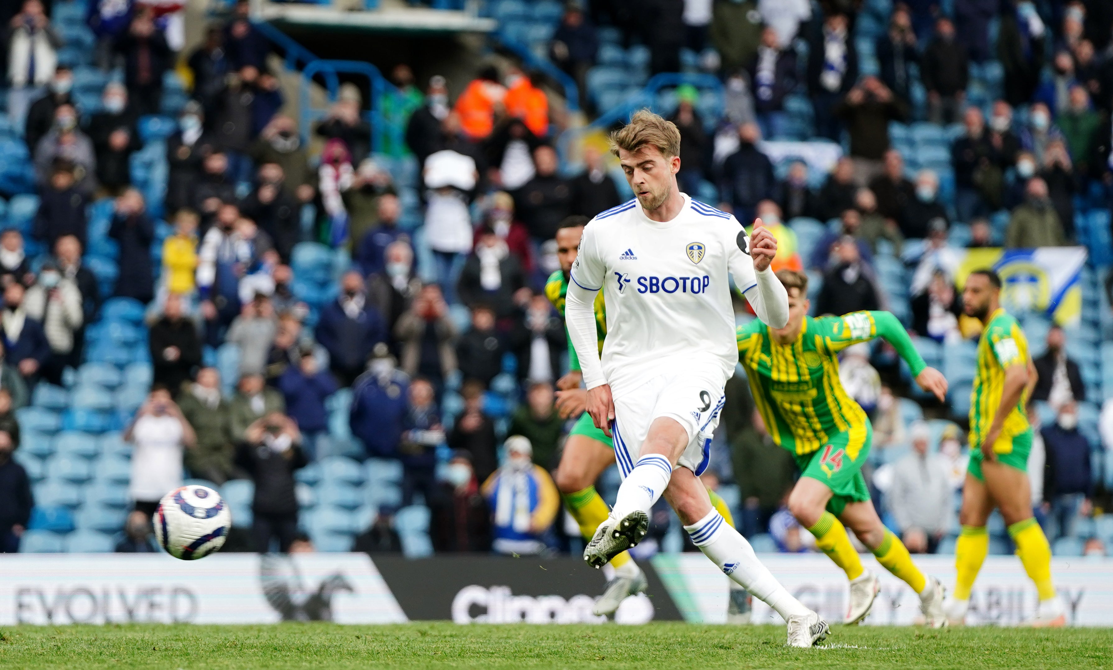 Patrick Bamford took his Premier League goals tally to 17 for the season with his penalty against West Brom