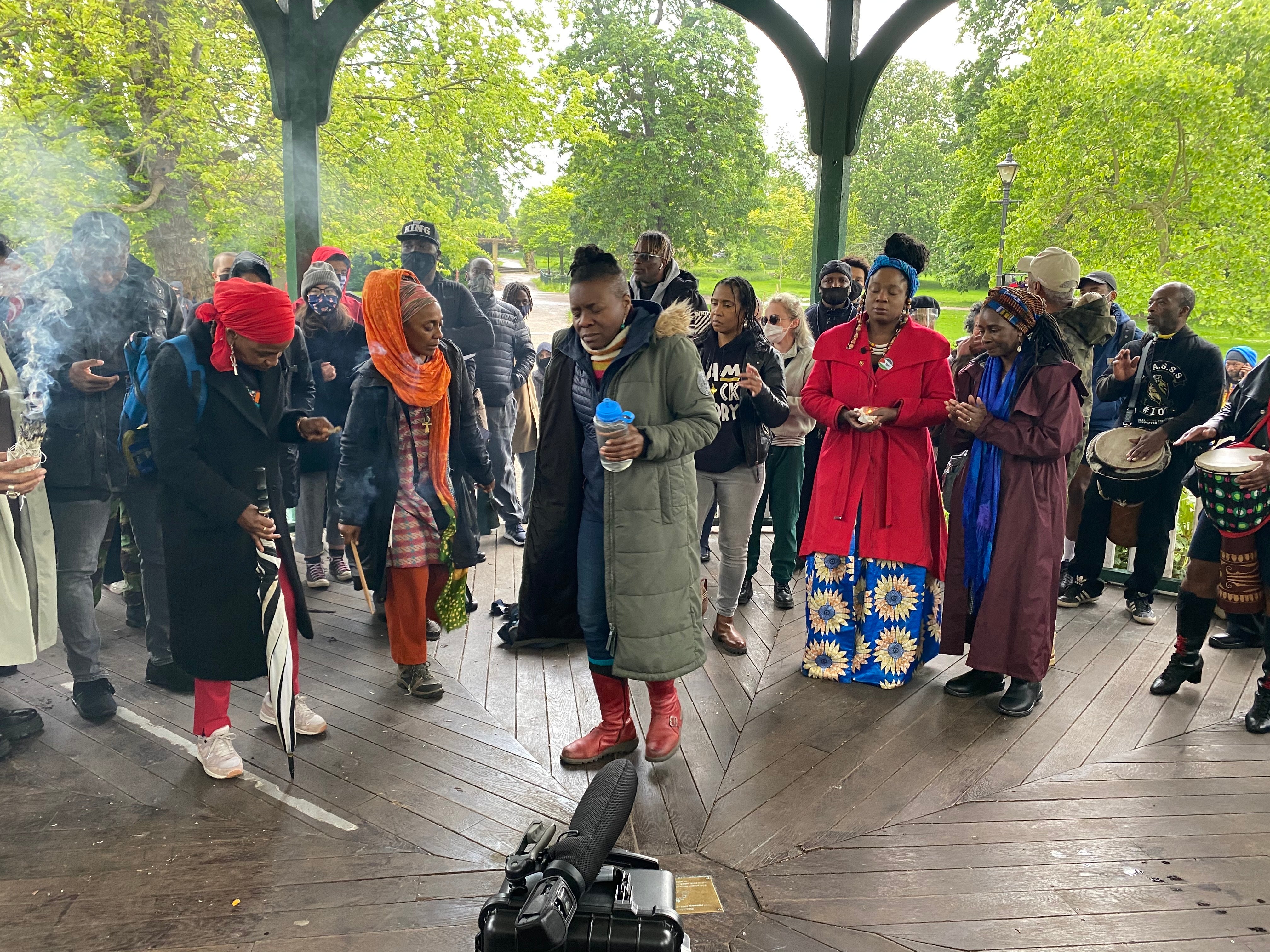 Sasha Johnson’s vigil took place in Camberwell, south London