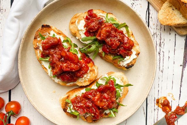 <p>Use up leftover tomatoes in a homemade chilli jam – then whack it on toast</p>