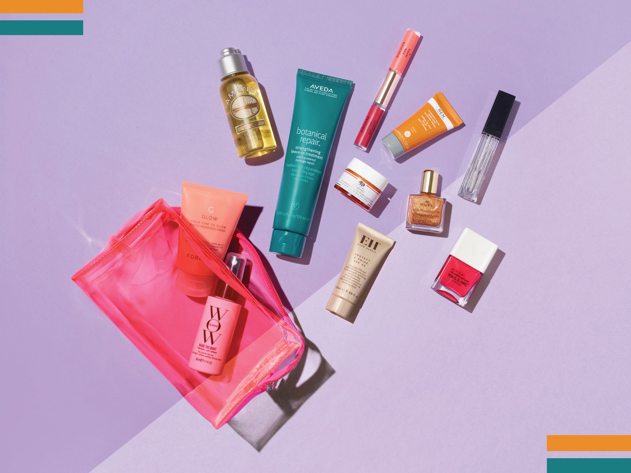 The bag is full of cult beauty products for your skin, hair, body and nails