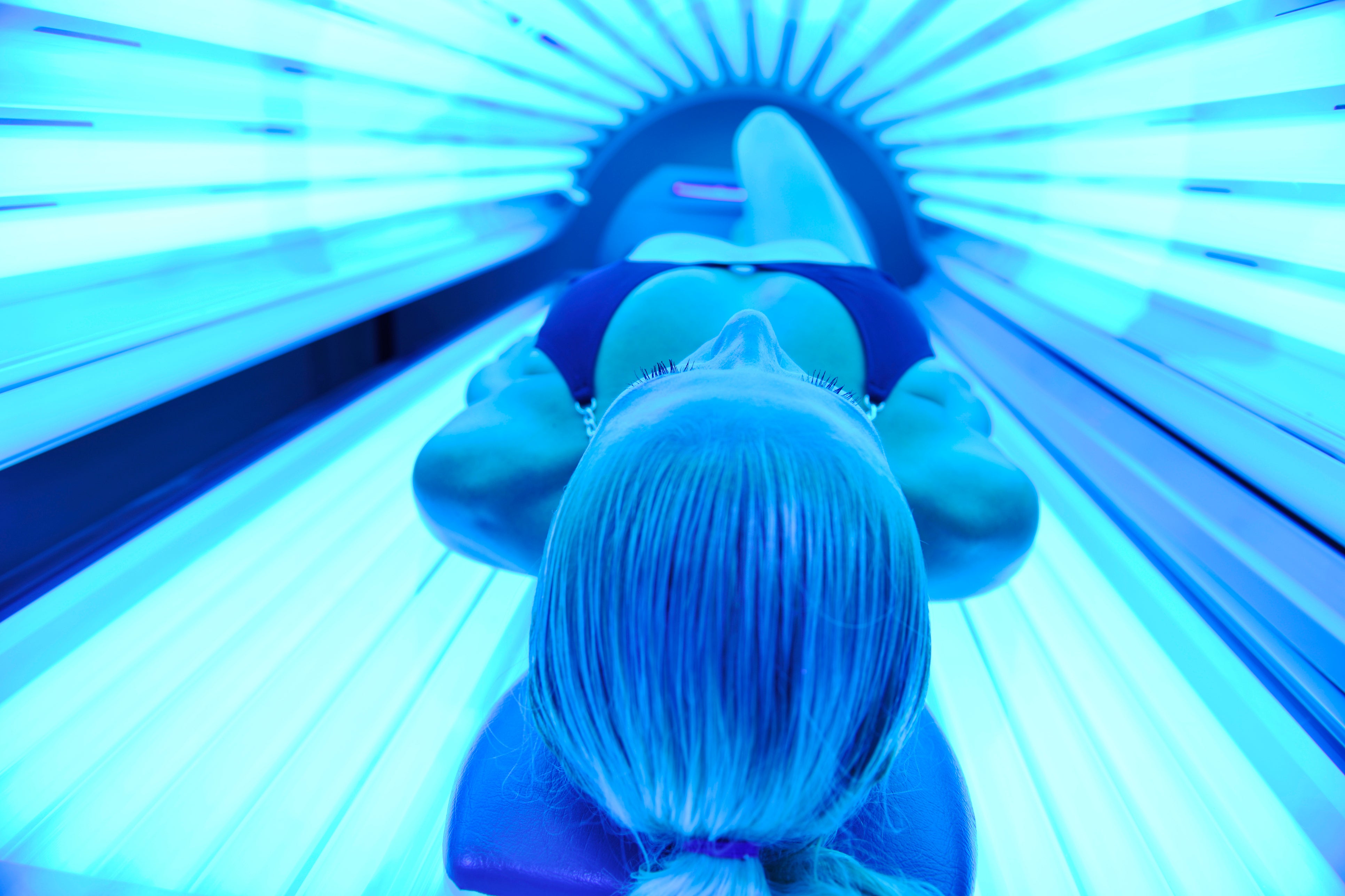 Over-exposed: tanning beds damage the skin’s cutaneous barrier, which protects and moisturises