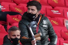 Harry Maguire: Manchester United captain set to miss Europa League final after sitting out training
