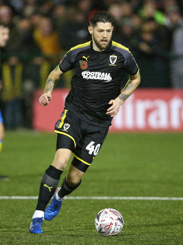 Anthony Wordsworth in action for AFC Wimbledon