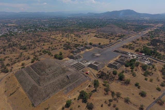 Mexico Teotihuacan Damaged