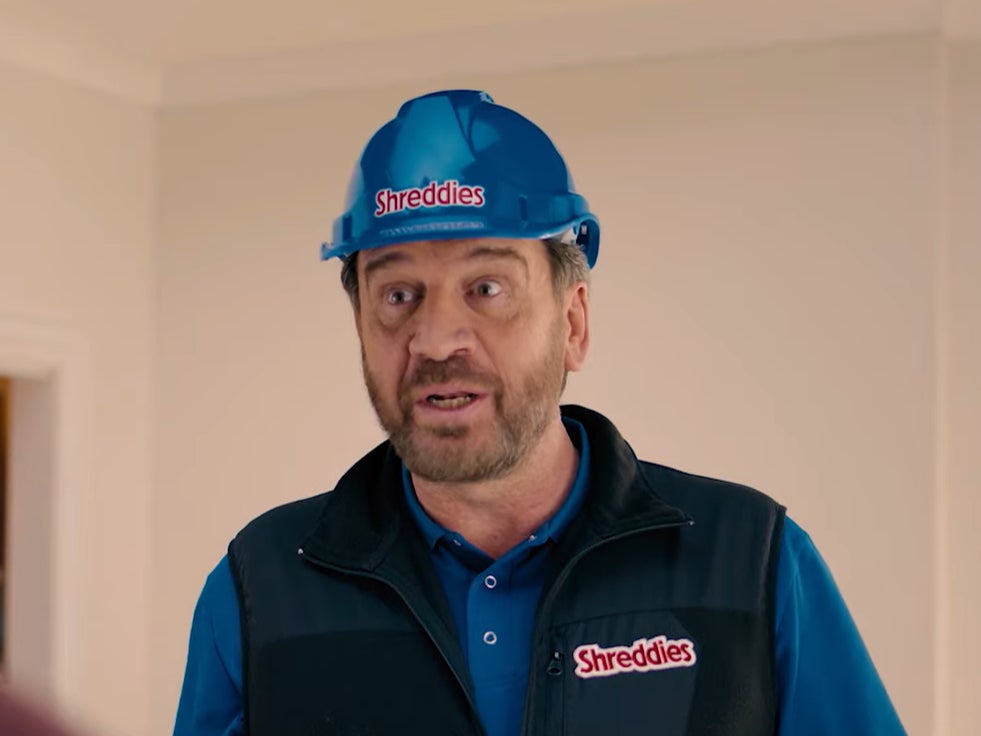 Nick Knowles, as seen in an advert for Shreddies cereal
