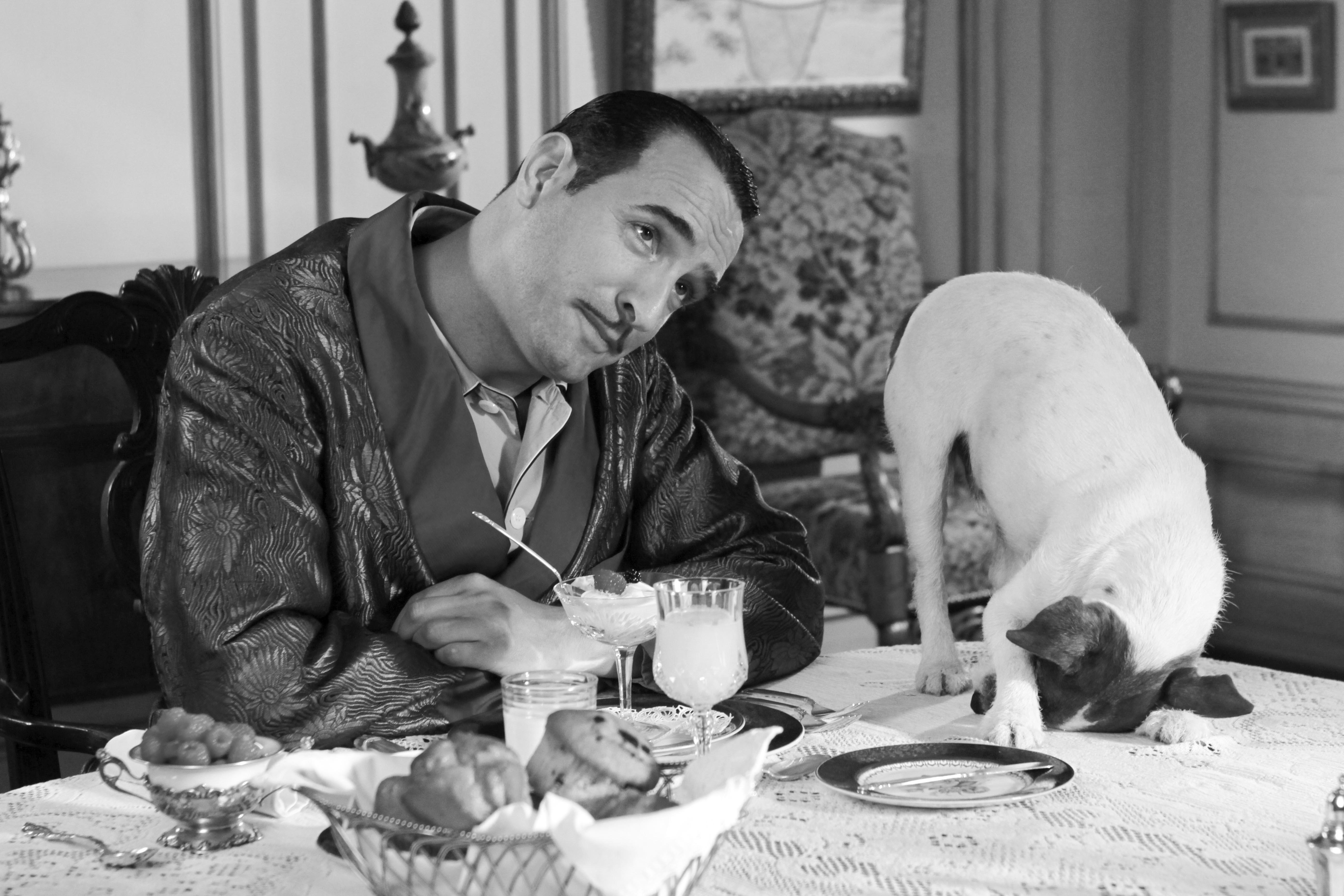 There were calls for Uggie to win an Oscar after he starred in the 2011 silent French film ‘The Artist’ with Jean Dujardin