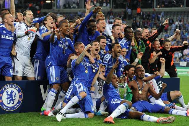 Chelsea were crowned European champions in 2012