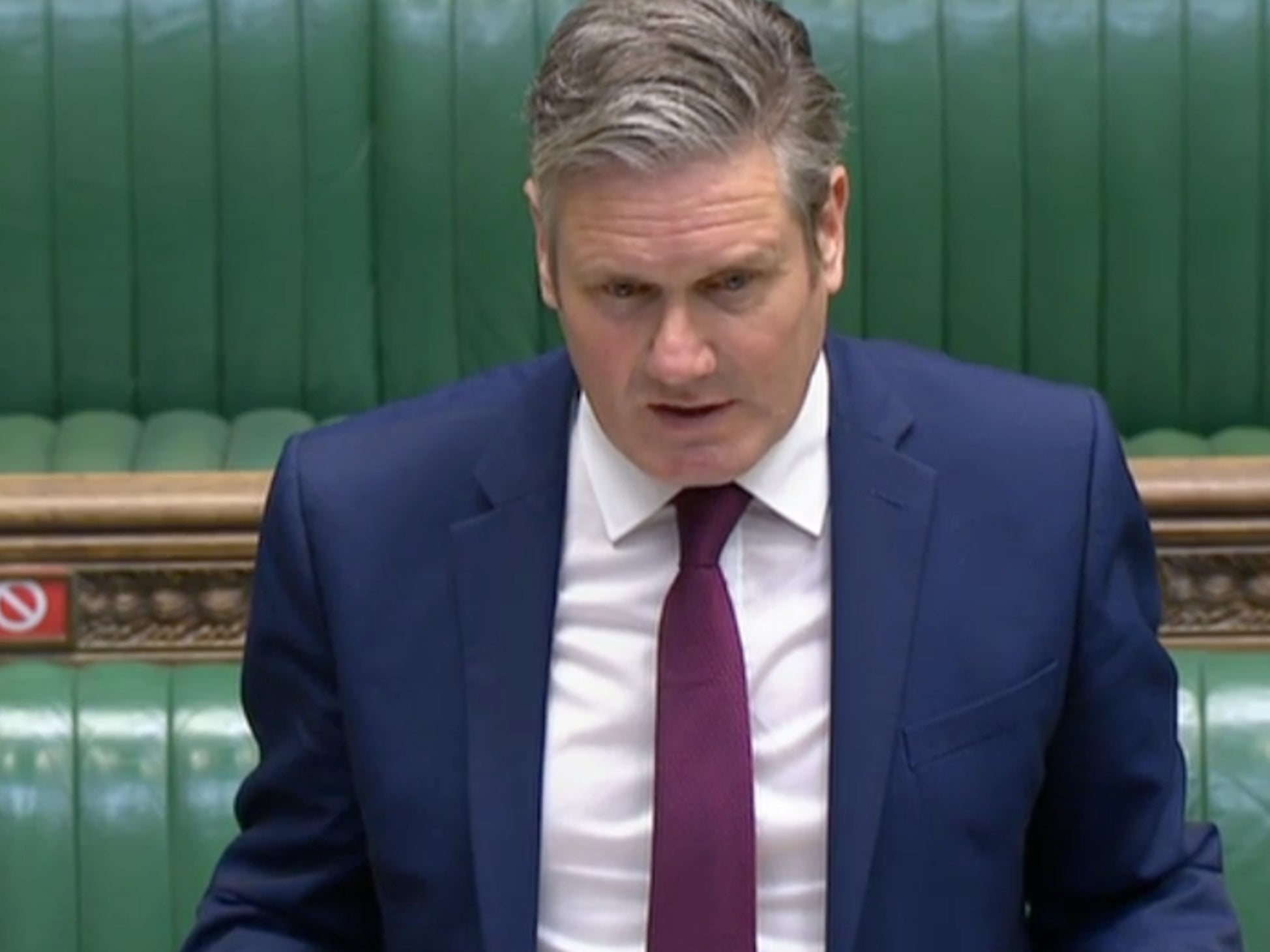 ‘Let me take this very slowly for the PM,’ said Keir Starmer
