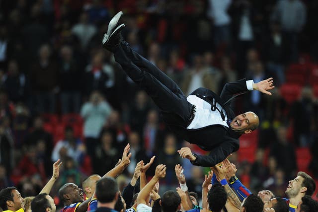 <p>The 2011 win remains Pep Guardiola’s crowning achievement</p>